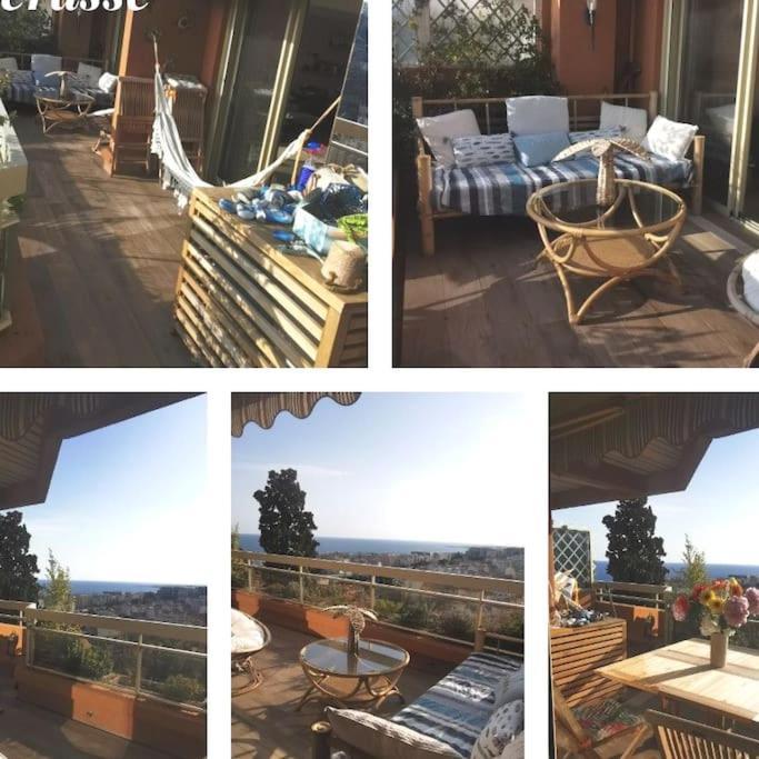 Appartement Nice Centre Vue Mer Avec Piscine Pour Famille, Couple D'Amis Pas De Groupes De Jeunes Autorises Экстерьер фото